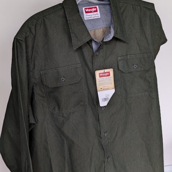 New "Wrangler" 100% Cotton Shirt - Picture 2 of 15